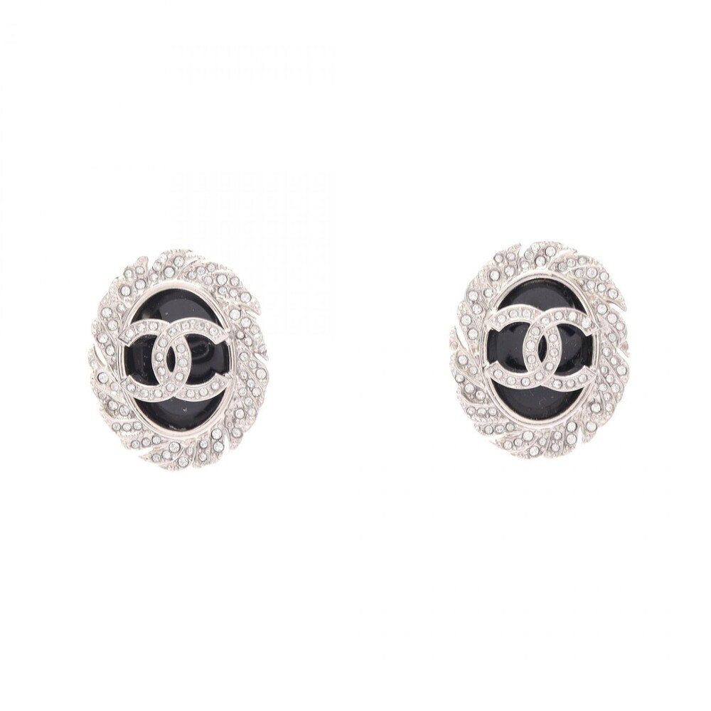 Chanel Coco Mark Pierced Earrings Metal #362810C85B